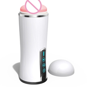 Automatischer Masturbator mit Saugfunktion, Vaginales Sexspielzeug im Taschenformat, 10-stufiger vibrierender Eichel-Trainer - Product Image 6