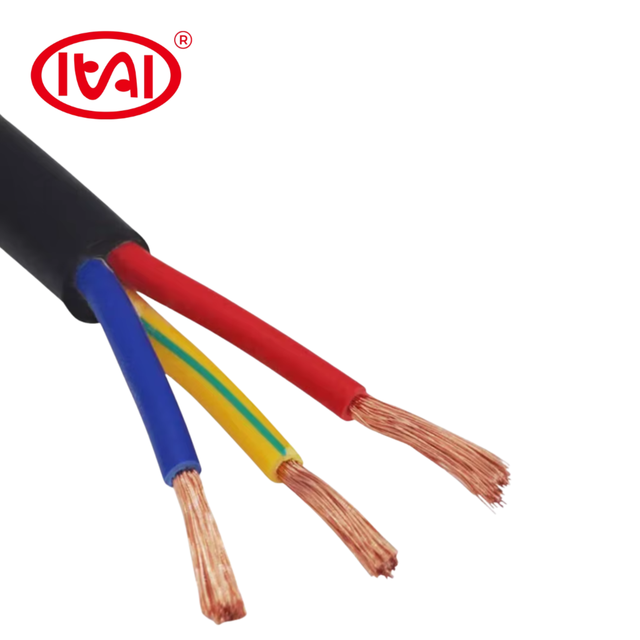 100m/Roll 3-Core Flexible PVC Electric Wire Cable 450/750V 1.5mm 2.5mm Stranded Copper Conductor CE Certified Control Cable
