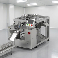 Machine d'emballage rotative multifonction GDS200B-04 avec peseuse multi-têtes pour sachets préformés de type M, idéale pour les snacks pour animaux et les aliments lyophilisés en gros sacs