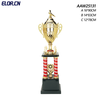 Trophée Métallique Personnalisé ELOR Factory Big Four Pillars avec Colombe de la Paix pour Réunions Sportives et Danse