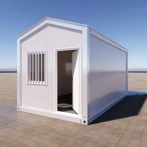 Maison détachable personnalisée à faible coût petite maison modulaire mobile de 20 pieds maison préfabriquée en conteneur à toit pointu à montage rapide