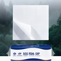 Serviettes en papier 2 plis Premium, 200 feuilles/paquet, certifiées FSC, en pâte vierge, absorbantes, commerciales, multifold