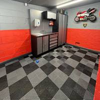 Dalles de sol de garage de haute qualité, nouvelle tendance, revêtement de sol en plastique pour entrepôt et station de lavage auto