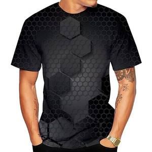 Camiseta muscular de gimnasio para hombre, camisetas de manga corta, blusa de entrenamiento informal, camisetas con estampado personalizado por sublimación - Product Image 4