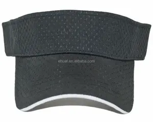 Spring visor summer breathable athletic air mesh sandwich bill sun cap visor