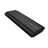 Adaptor Enclosure SSD 2-in-1 Aluminium M.2 NVMe NGFF Tanpa Alat, NVMe ke USB-C Gen 2 10Gbps ShuoLe TNP07