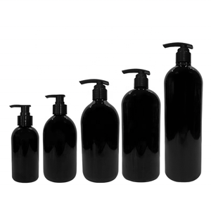 Bouteille de shampoing noire vide 1 litre 1000ml récipient de l'après-shampoing en <span class=keywords><strong>plastique</strong></span> bouteille en <span class=keywords><strong>plastique</strong></span> de lavage du corps - Product Image 4