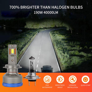 ระบบไฟส่องสว่างอัตโนมัติแบบกันน้ำเต็มรูปแบบ IP68 190w 6000k อุปกรณ์เสริมรถยนต์ 9003 H11 H7 Hb3 H4 9005 หลอดไฟหน้ารถยนต์แบบ LED - Product Image 5