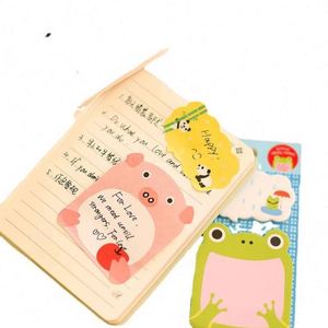Kawaii Cartoon Animal Sticky Notes Cute Self-Adhesive Kraft Paper <b>Memo</b> <b>Pads</b> Portable Writing Art Stationery for School for - Product Image 3