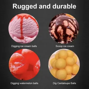 Cuchara de acero inoxidable para hielo al por mayor, utensilio comercial y doméstico para sandía y leche caliente - Product Image 5