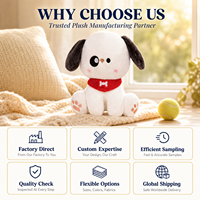 Fabrication sur mesure de jouets en peluche professionnels, chien mignon en peluche, animaux en peluche de haute qualité, fabricant de peluches personnalisées