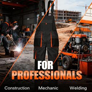 Combinaison de travail Ripstop pour mécanicien, combinaison de travail FR avec poches à outils - Product Image 1