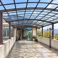 Abri de voiture en polycarbonate et aluminium pour parking commercial, abri de voiture, auvent, hôtel, villa