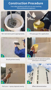 Pintura Exterior Impermeable <span class=keywords><strong>para</strong></span> Piedra, Protección <span class=keywords><strong>para</strong></span> Casas y Edificios Comerciales, Solución Todo en Uno - Product Image 6