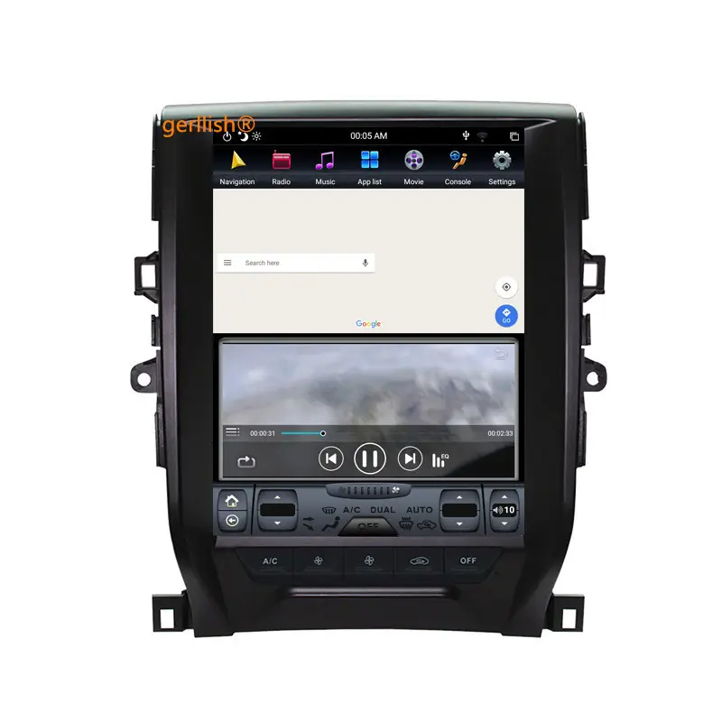 12.1 "ऊर्ध्वाधर स्क्रीन एंड्रॉयड कार रेडियो स्टीरियो मल्टीमीडिया डीवीडी प्लेयर टोयोटा Reiz मार्क-x 2010-2016 के लिए GRX130 जीपीएस नेविगेशन