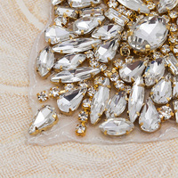 Nouveau design petit cristal bling décoration diamant résine verre cristal applique fer sur strass patchs pour chaussures
