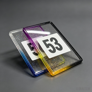 Suits PSA Graded Card Slab Glitter TPU Gradient Bumper Guard Protector Case for Trading Card Protection With Back Clear Panel - Product Image 1