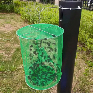 Fly Control Trap Tools Reusable Hanging Fly Catcher Killer Flytrap <b>Cage</b> Net Trap Garden Supplies - Product Image 1