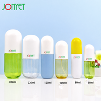 Vente en gros de flacons en PET de 60 ml/300 ml en forme de capsule, lotion, shampoing, soins de la peau, écologiques, portables, étiquette privée, fabricant de produits de beauté