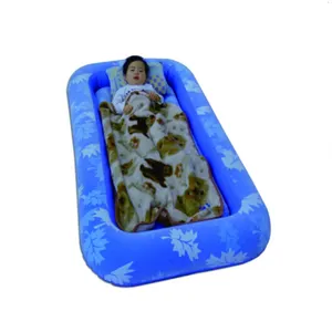 充气天鹅绒儿童空气床，充气空气床 pvc 空气床