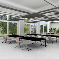 Moderne en métal cadre écran modulaire poste de travail de meubles de table de bureau pour co-working