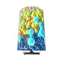 Pantalla LED Cilíndrica Publicitaria, Pantalla Giratoria de Alta Velocidad, Señalización Digital Portátil de Bajo Consumo, Uso Comercial en Interiores