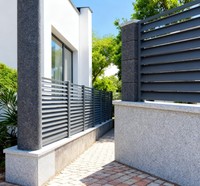 Système de clôture en alliage d'aluminium de haute qualité, faible entretien, respectueux de l'environnement, résistant aux intempéries, certifié CE, design moderne personnalisé