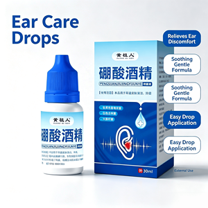 Gotas para el Cuidado del Oído 30ml, Líquido Limpiador del Canal Auditivo con Ácido Bórico, Alcanfor y Bicarbonato de Sodio, Ayuda a Suavizar la Cera del Oído para su Limpieza - Product Image 2