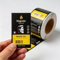 Étiquette en polycarbonate mat sur mesure, résistante à l'huile, avec adhésif, pour machines électroniques, pour appareil photo, impression sérigraphique