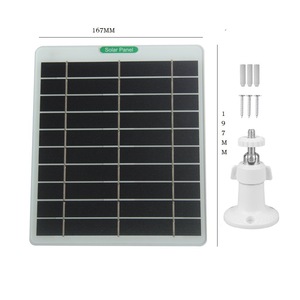 Liên tục điện 5 Wát năng lượng mặt trời bảng điều khiển 5V Loại C Đầu ra năng lượng mặt trời sạc cho vòng Blink EUFY chuông cửa CCTV máy ảnh - Product Image 4