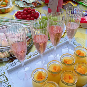 Bst 180ml cốc Cocktail ly nhựa đám cưới rõ ràng dùng một lần rượu sâm banh Màu Đỏ cốc thủy tinh - Product Image 6