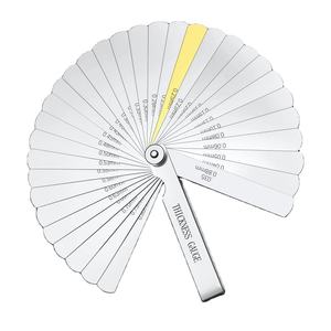 Jauge d'épaisseur industrielle 0,02-1 mm Tolérance de précision Jauge d'épaisseur Outil de mesure Métrique/Impérial Insert en laiton - Product Image 1