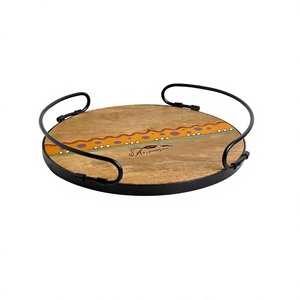 Large Stylish Serving Tray <b>for</b> Parties, Desserts Elegant <b>Table</b> Decoration High-Quality Handmade Rectangular Wooden Storage Trays - Product Image 1