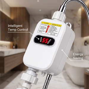 <span class=keywords><strong>Calentador</strong></span> de Agua Eléctrico Instantáneo sin Tanque, Termostático Inteligente de 110V para Baño Pequeño, Ducha Caliente de Acero Inoxidable para Exteriores, Hotel, RV - Product Image 4