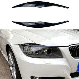 สติกเกอร์คิ้วไฟหน้ารถ BMW สีดำมันวาวสำหรับ E90 E91 330i 320i 2005แต่งภายนอก2012 - Product Image 1
