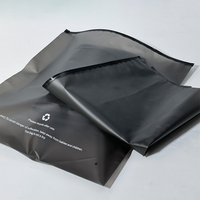 Sac à fermeture éclair noir givré en plastique imprimé de logo personnalisé Emballage de sac à fermeture éclair pour vêtements T-shirt maillot de bain