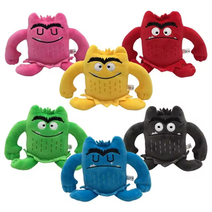 <span class=keywords><strong>Nouveau</strong></span> Style 15cm couleur monstre poupée mignon émotion petit monstre en peluche jouets PP coton brodé Techniques enfants cadeaux pour - Product Image 1