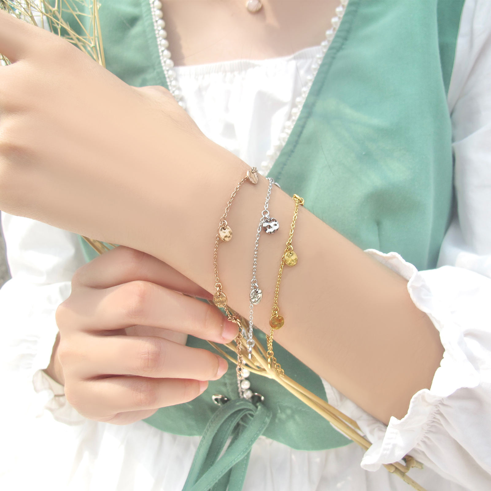 Silver/ Rose gold/Gold