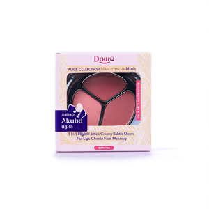Colorete en Barra Alice Collection Glowing Kiss 655 Mute Autumn 3 en 1, Iluminador Cremoso con Brillo Sutil para Labios, Mejillas y Rostro - Product Image 2