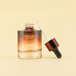 Botol Serum Kaca Kosong Transparan untuk Kemasan Skincare Mewah 50ml, Botol Pipet Kaca untuk Krim Wajah yang Dapat Disesuaikan - Product Image 3