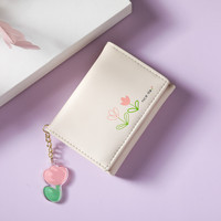 Motif kartun cantik dompet multiwarna tas kartu kulit kustom dompet tas kartu PU untuk wanita anak perempuan