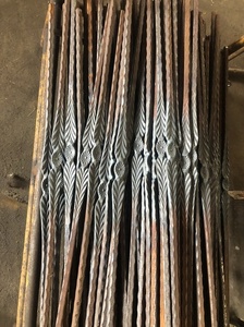 Ouya hiện đại rèn rèn sắt lan can thẳng thanh trang trí lan can phụ kiện để bán - Product Image 4