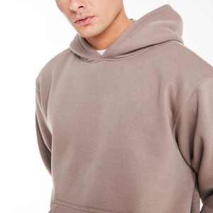 ชุดฮู้ดดี้และกางเกงขาสั้นผู้ชาย ผ้าเนื้อนุ่ม ระบายอากาศได้ดี แห้งเร็ว สีพื้น สไตล์สตรีทแวร์ น้ำหนักเบา - Product Image 4