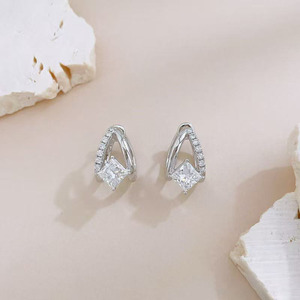 <span class=keywords><strong>Pendientes</strong></span> de Oro Blanco de 18K con Diamantes Cultivados en Laboratorio, <span class=keywords><strong>Pendientes</strong></span> de Oreja Tipo Cuff, <span class=keywords><strong>Pendientes</strong></span> Colgantes de Moda, <span class=keywords><strong>Pendientes</strong></span> de Clip, <span class=keywords><strong>Pendientes</strong></span> de Diamantes, <span class=keywords><strong>Pendientes</strong></span> con Cuentas - Product Image 2