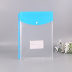 Tùy chỉnh 11-lỗ dọc tải Thiết kế bền không thấm nước PP nhựa bơm lại Chất kết dính phong bì thư mục nộp hồ sơ sản phẩm - Product Image 1
