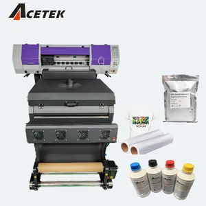 60cm dual XP600 i3200 i1600 Print Heads Direct to Film Industry Use Digital Transfer Inkjet Pigment Ink cheap DTF Printer
