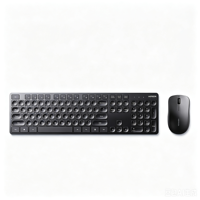 Ensemble clavier et souris sans fil OEM, interface PS/2+USB, rétroéclairé, mini, fin, étanche, 10000 DPI, touches multimédias programmables pour