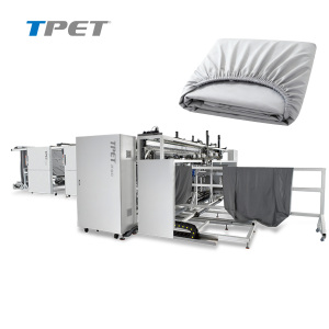 Línea de Producción de Sábanas Ajustables Totalmente Automática, de Rollo a Producto Terminado, con Costura Elástica para la Fabricación de Textiles para el Hogar - Product Image 1