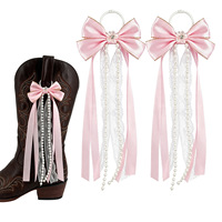 Ruban décoratif à nœud, bottes en jean, accessoires, ruban, accessoires de chaussures populaires pour l'été