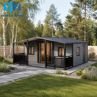 Maison Modulaire Écologique à Construction Rapide 20Ft 40Ft 3 Chambres, Maison Mobile Préfabriquée Extensible en Conteneur